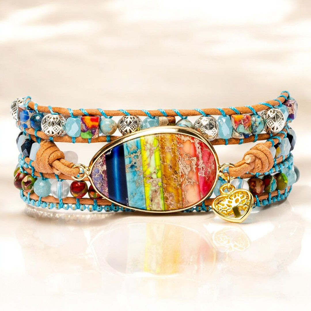 Healing Chakra Heart Wrap Bracelet