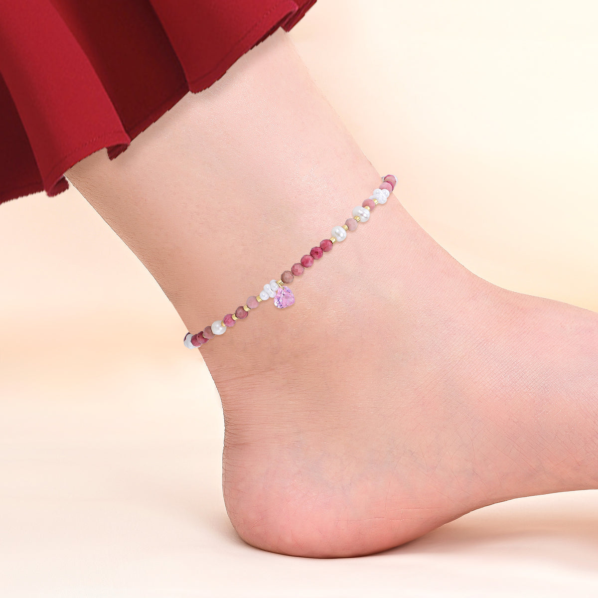 Blush Harmony Anklet