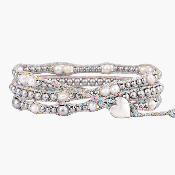 Gleaming Pearl Protection Protection Wrap Bracelet