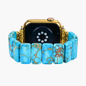 Turquoise Tibetan Jasper Stretch Apple Watch Strap