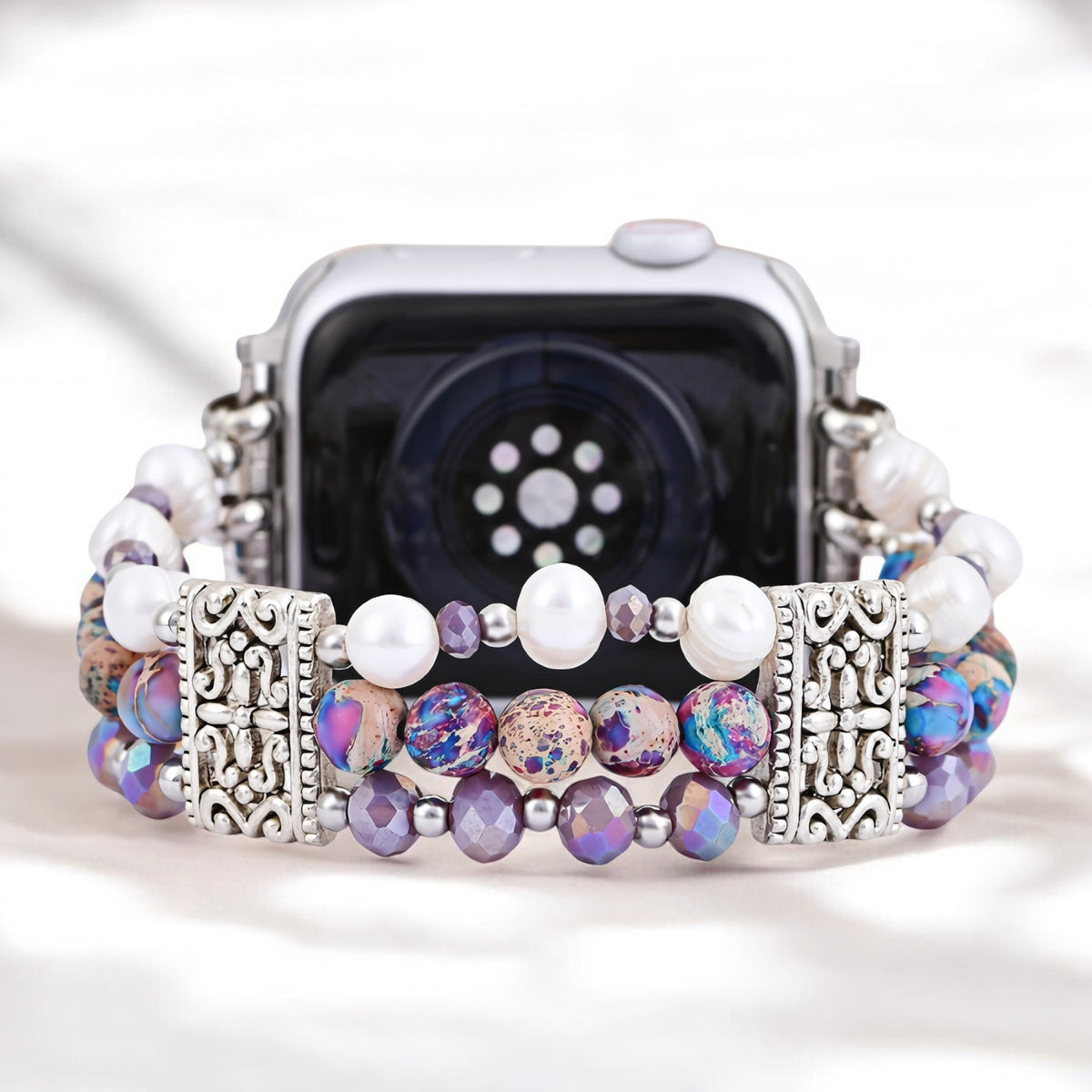 Artisanal Jasper Oasis Stretch Apple Watch Strap