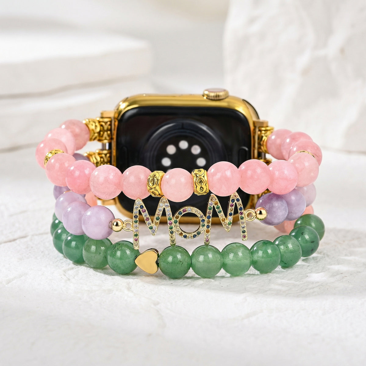 Eternal Jade MOM Stretch Apple Watch Strap