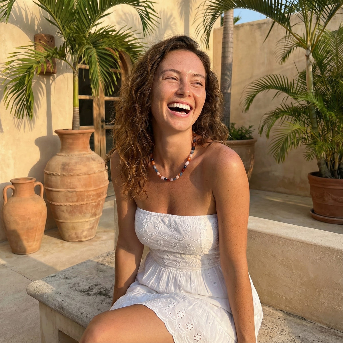 Radiant Harmony Stone Necklace