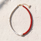Canada Maple Pearl Beaded Necklace
