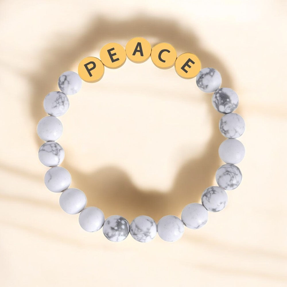 Howlite Peace Inspiration Bracelet