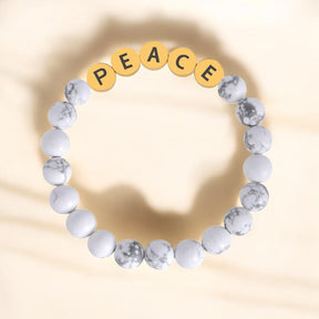 Howlite Peace Inspiration Bracelet