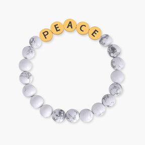 Howlite Peace Inspiration Bracelet