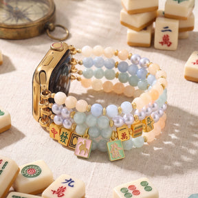Lucky Mahjong Stretch Apple Watch Strap