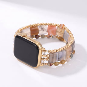 Fierce Grace Tiger's Eye Stretch Apple Watch Strap