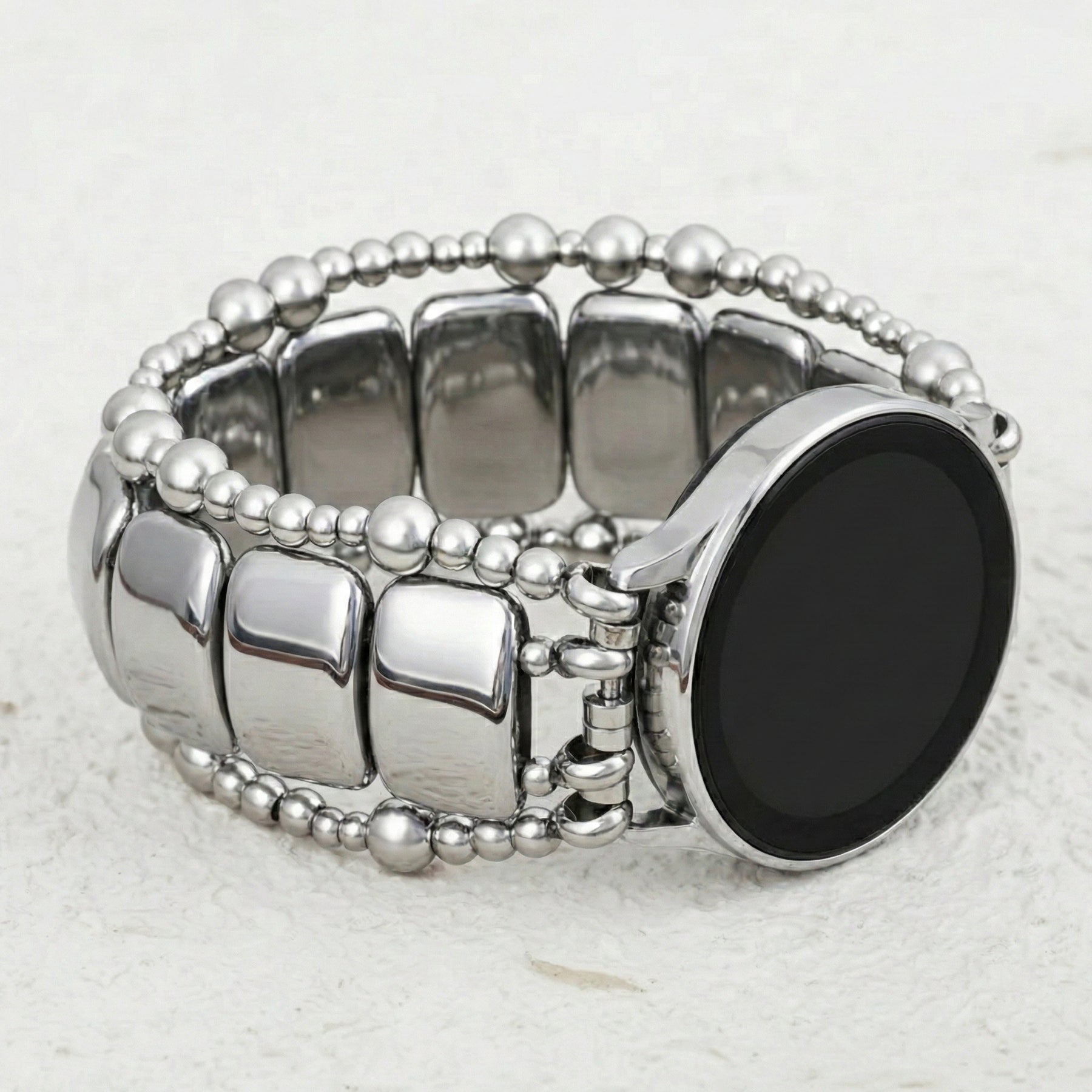 Platinum Noir Stretch Samsung Galaxy Watch Strap