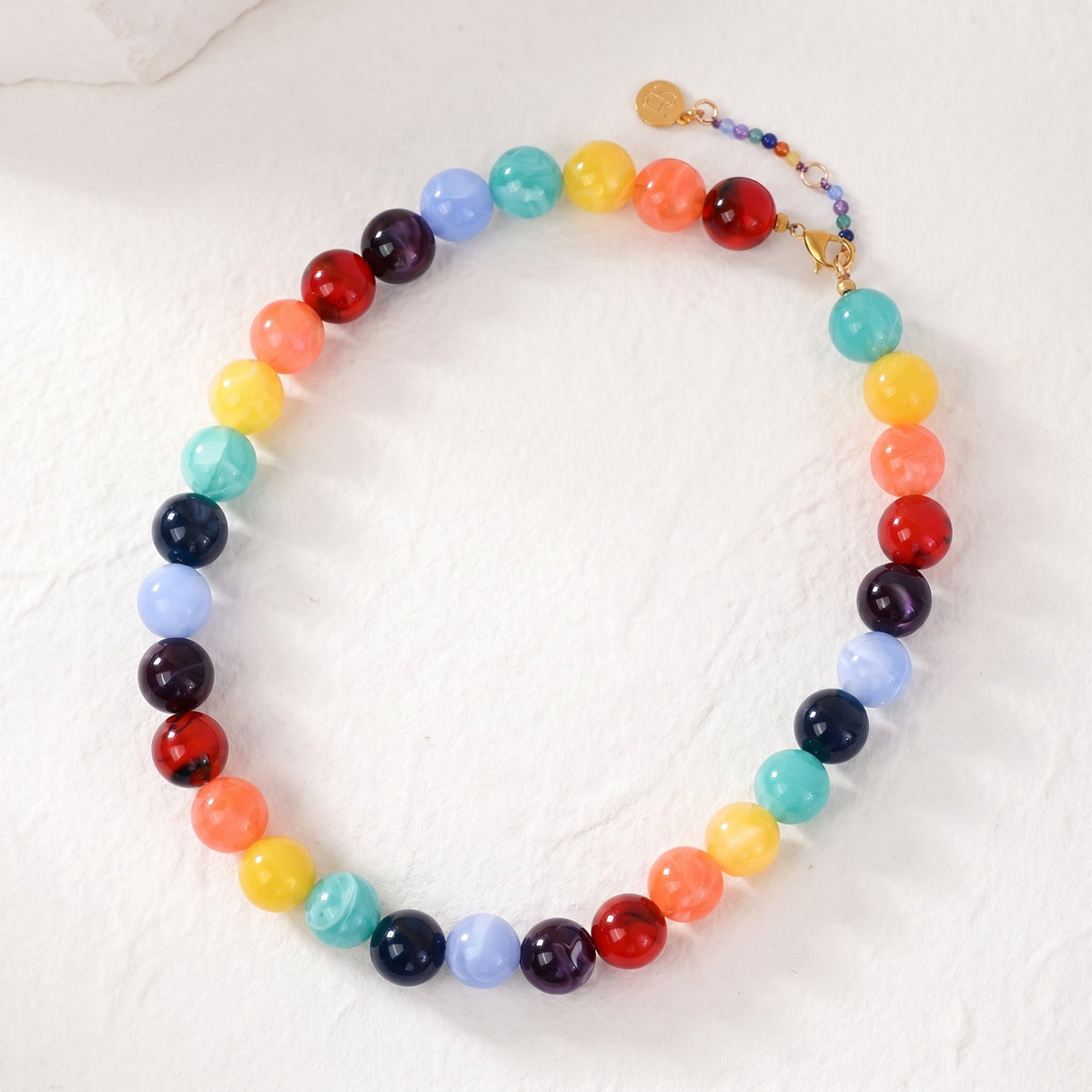Chunky Green Beaded Necklace