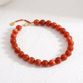 Chunky Rose Beaded Necklace