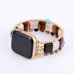 Wild Grace Agate Stretch Apple Watch Strap