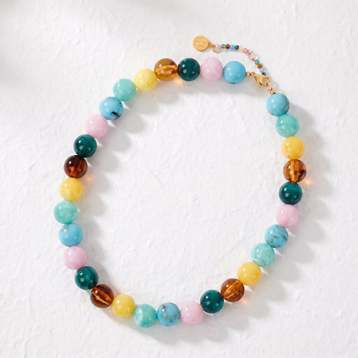 Chunky Red Beaded Necklace