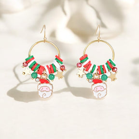 Santa's Stellar Orbit Dangle Earrings