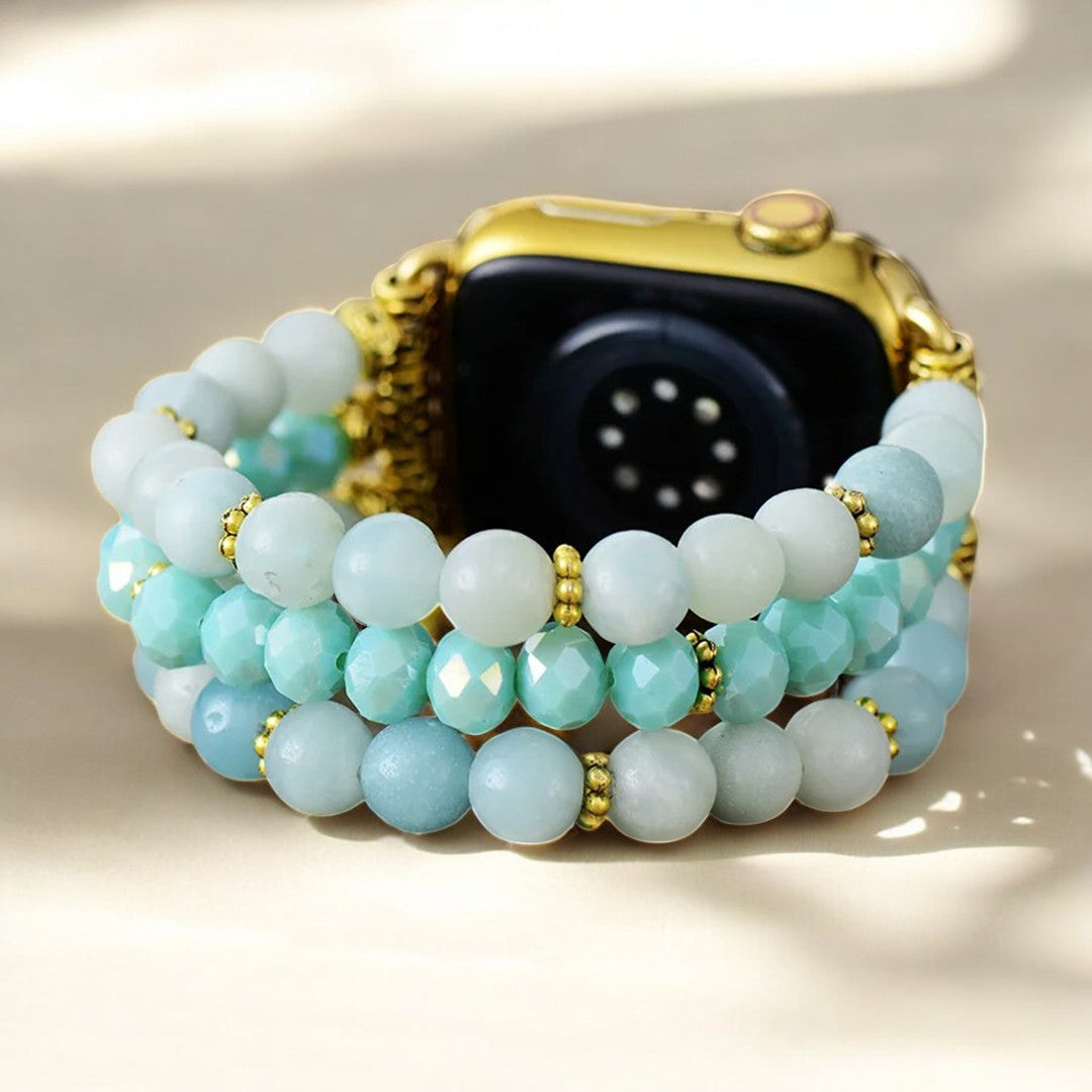 Amazonite Bliss Stretch Apple Watch Strap