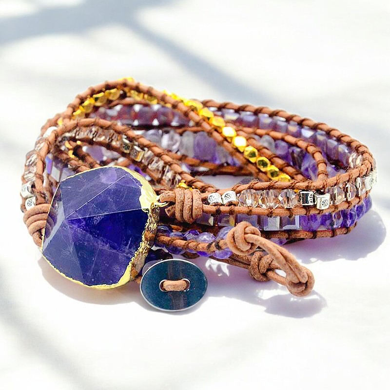 Amethyst Imperial Wrap Bracelet