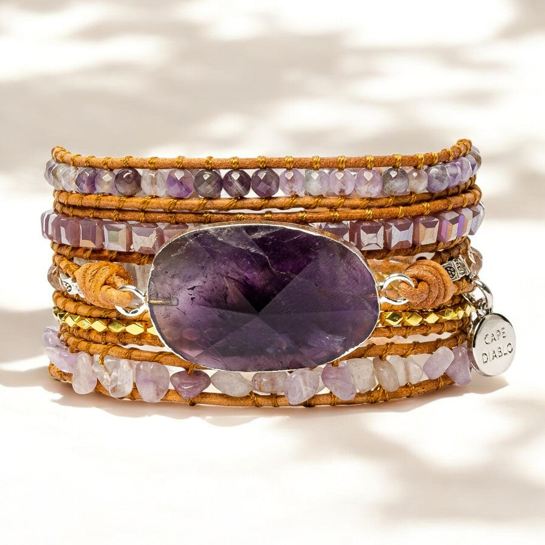Amethyst Imperial Wrap Bracelet