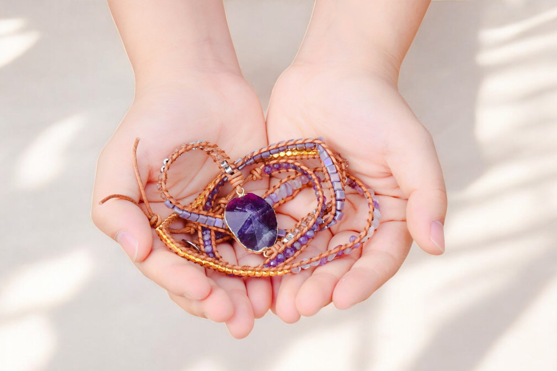 Amethyst Imperial Wrap Bracelet