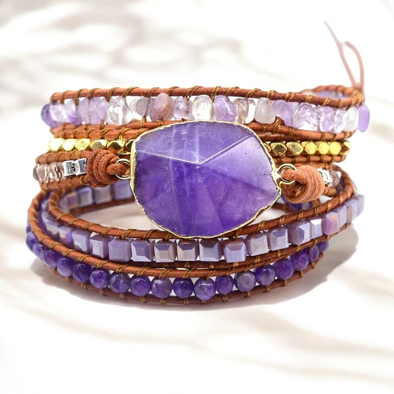 Amethyst Imperial Wrap Bracelet