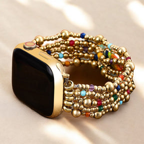 Golden Essence Heart Stretch Apple Watch Strap
