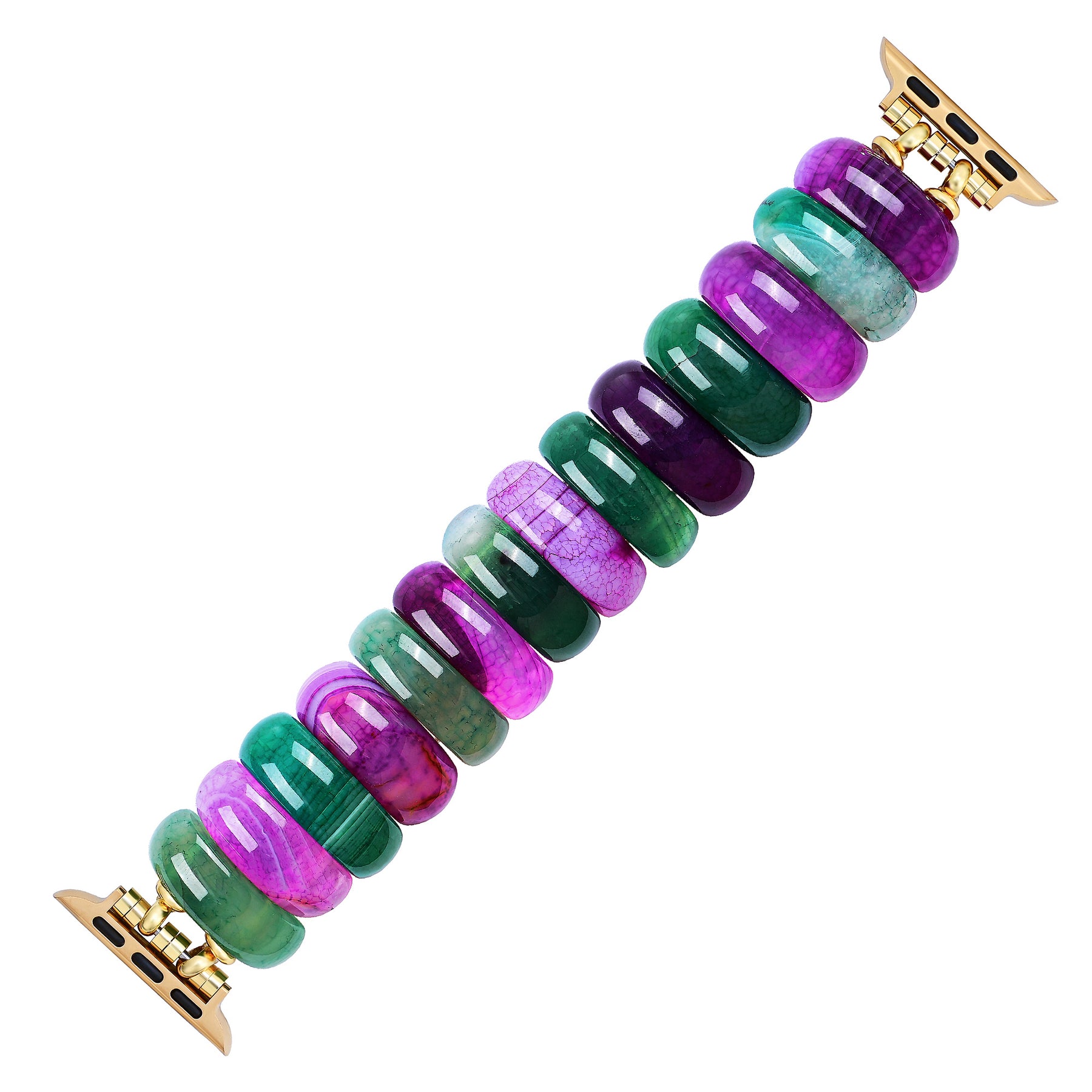 Bohemian Jewel Agate Stretch Apple Watch Strap