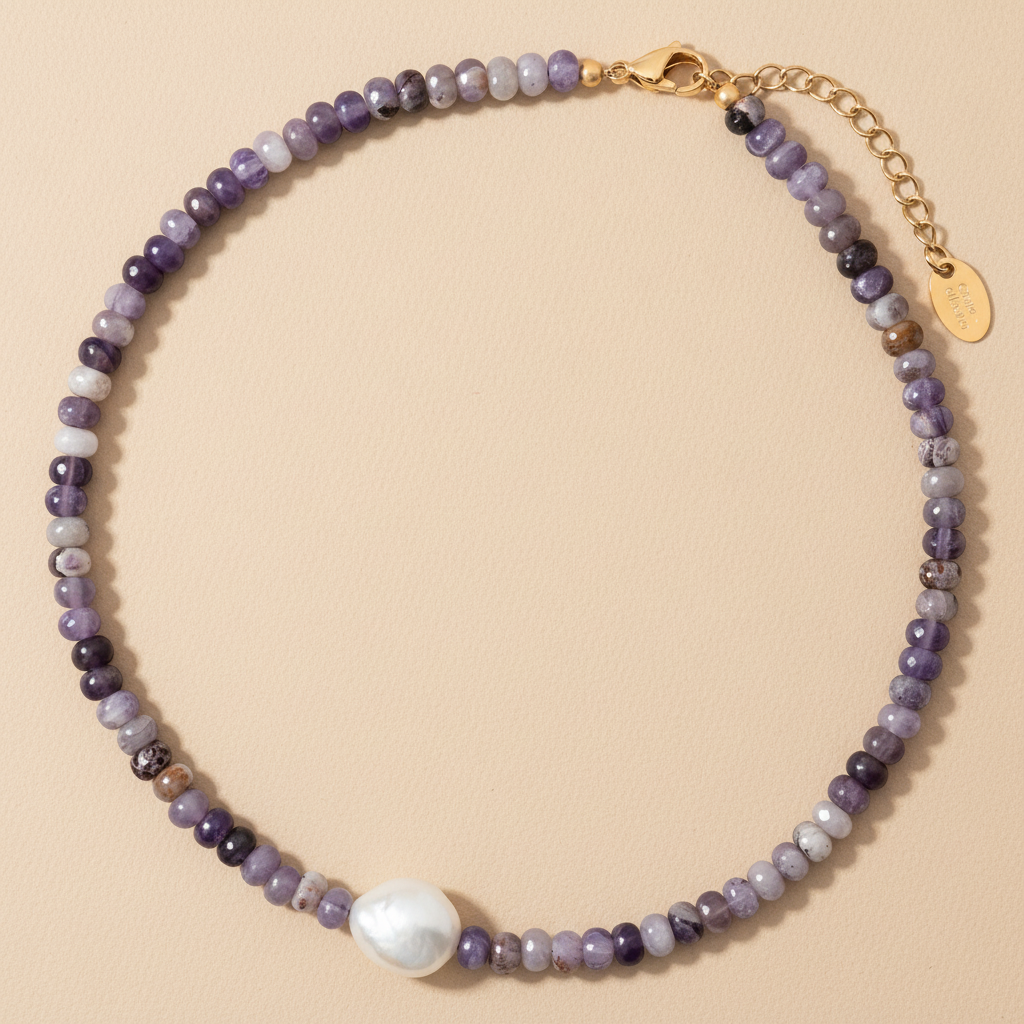 Amethyst Grace Pearl Necklace