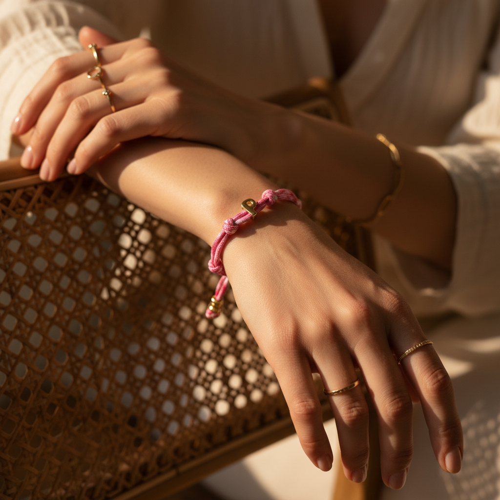Knotted Initial Bracelets