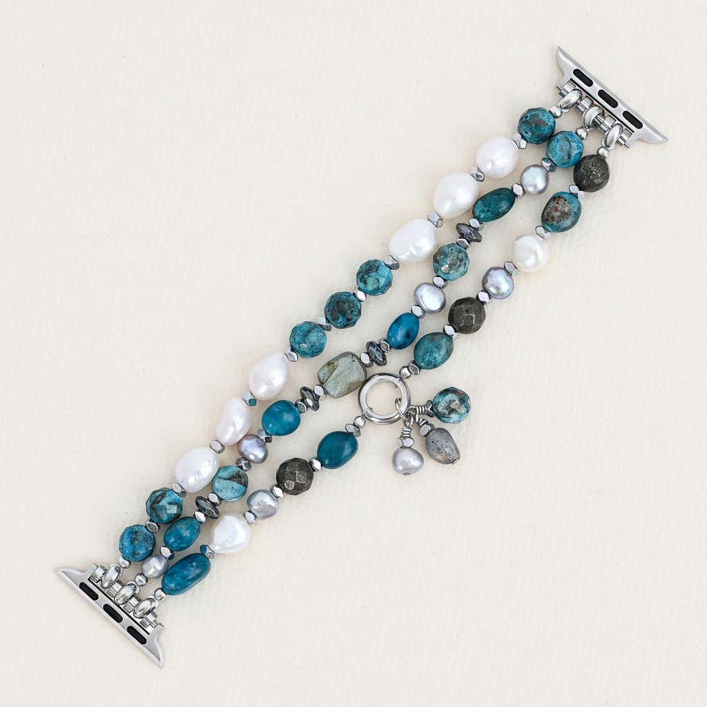 Bohemian Frost Stretch Apple Watch Strap