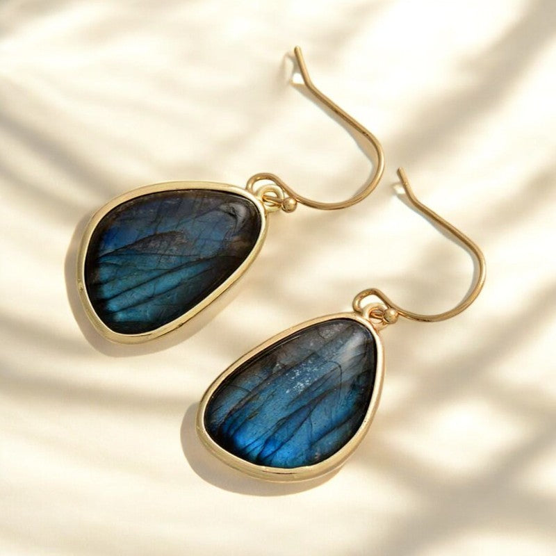 Eminent Labradorite Hook Earrings
