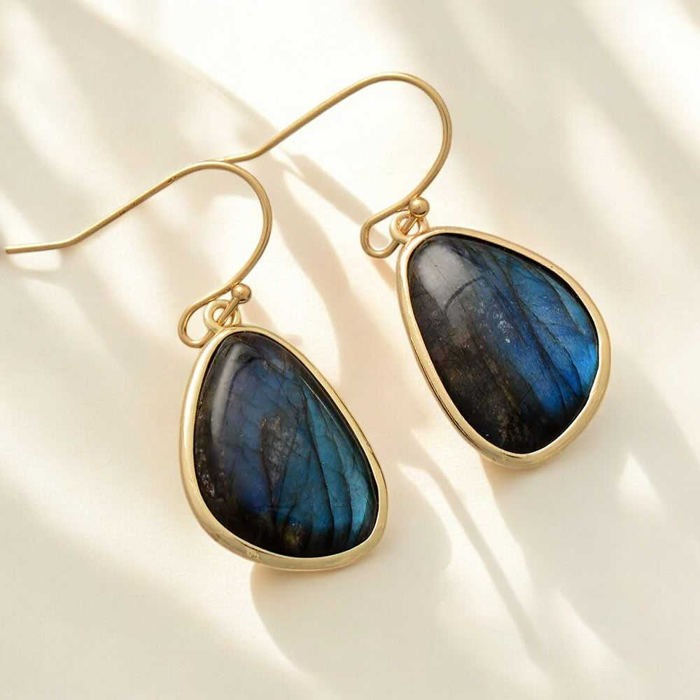 Eminent Labradorite Hook Earrings