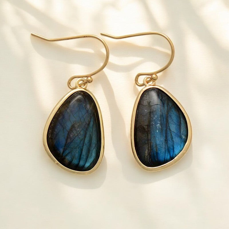 Eminent Labradorite Hook Earrings