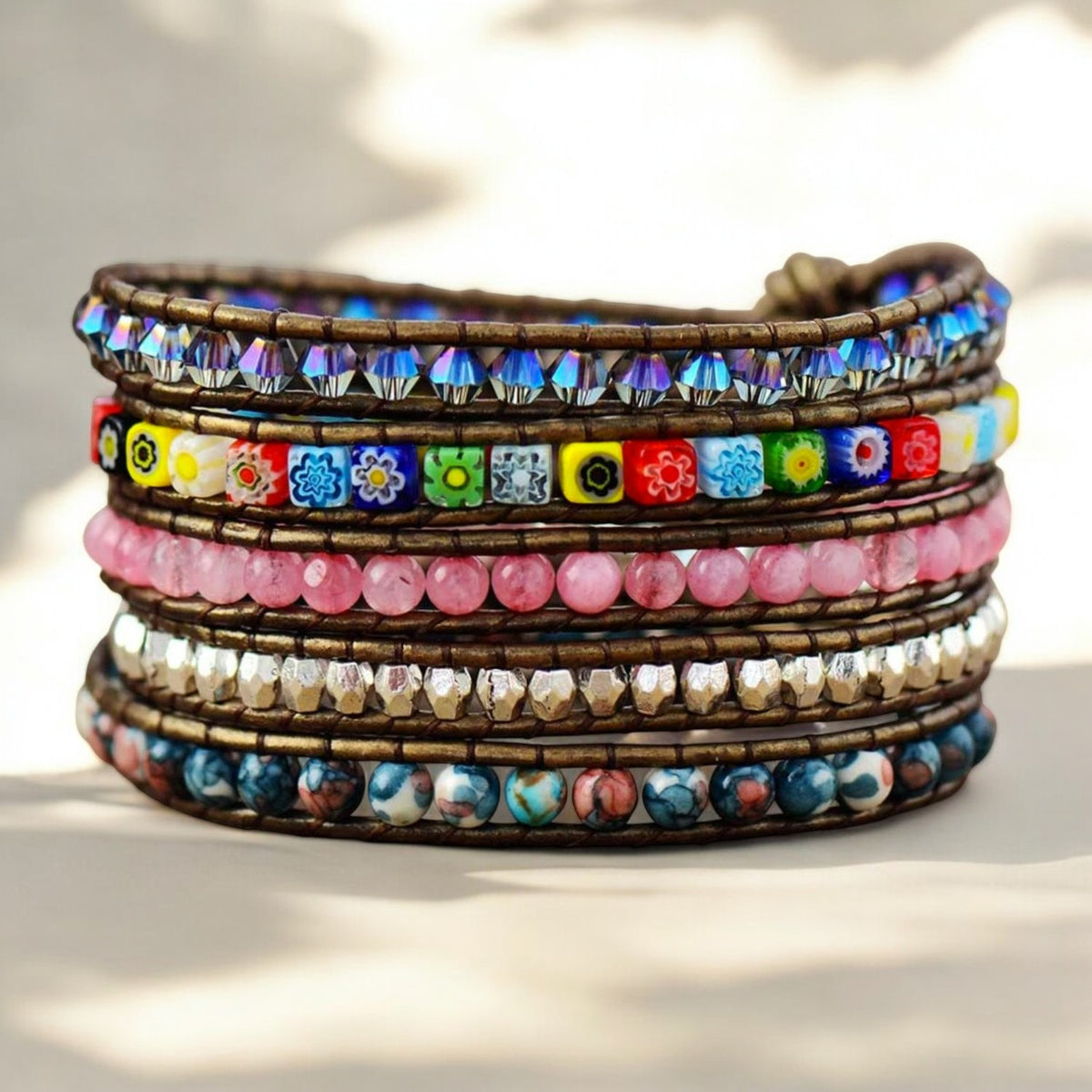 Healing Flower Protection Wrap Bracelet