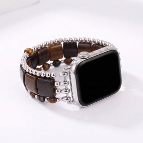Fierce Grace Tiger's Eye Stretch Apple Watch Strap