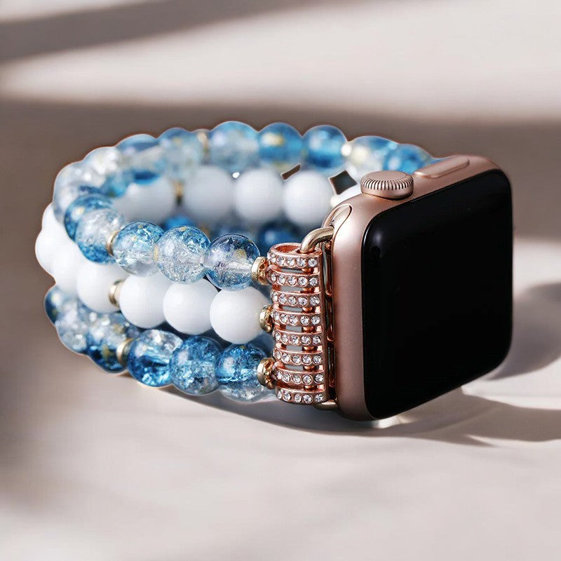 Crystal Jade Frost Stretch Watch Strap