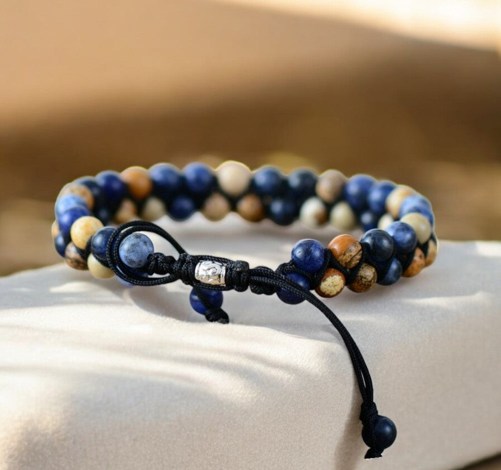 Men's Sodalite Jasper Bracelet