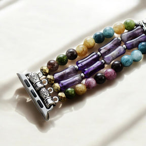 Mosaic Amethyst Stretch Apple Watch Strap