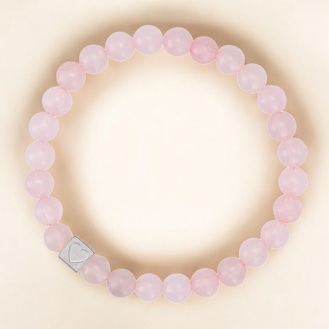 Valentine's Silver Love Beads Bracelet