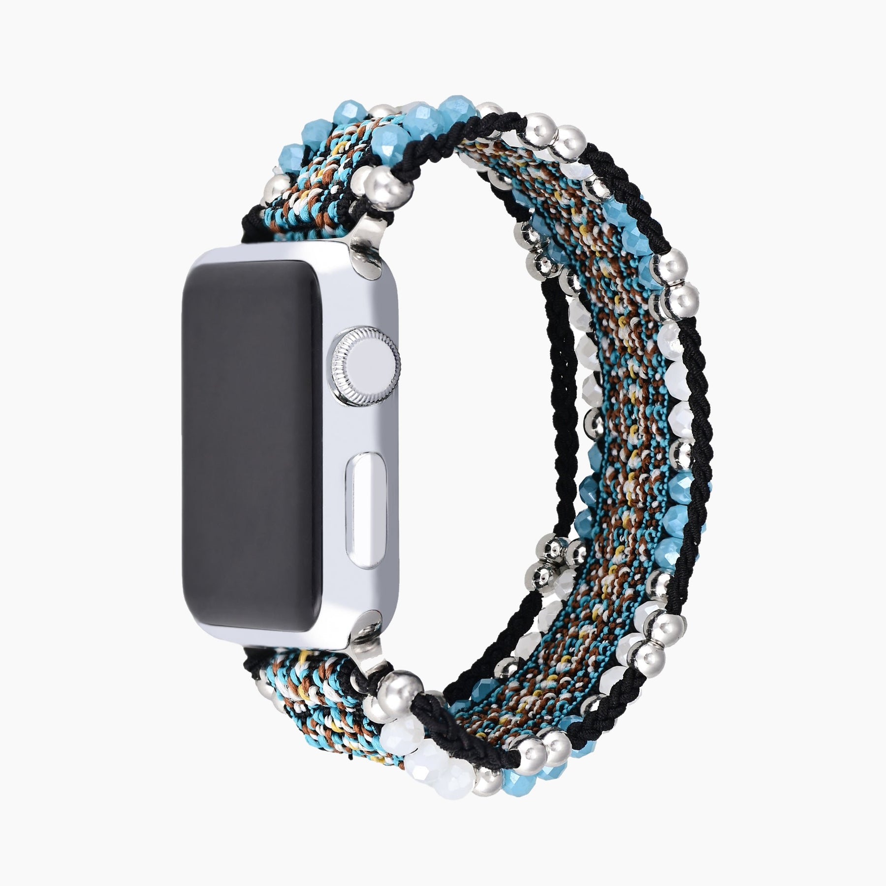 Cerulean Noir Stretch Apple Watch Strap - Cape Diablo