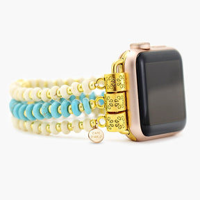 Turquoise Howlite Stretch Apple Watch Strap - Cape Diablo